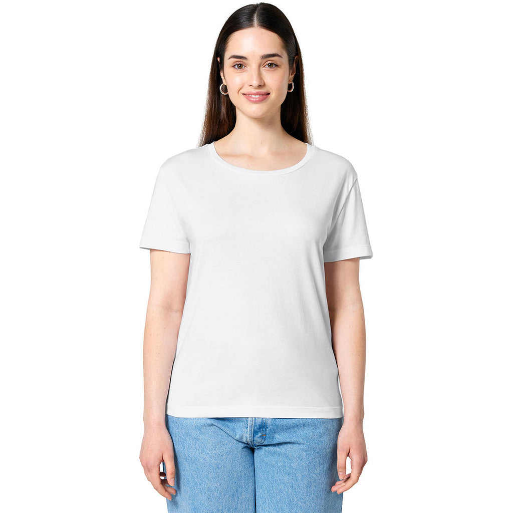 Stanley/Stella Women's White Stella Serena Scoop Neck Tee