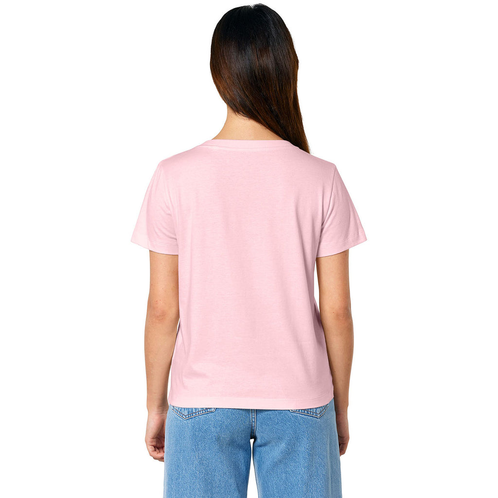 Stanley/Stella Women's Cotton Pink Stella Isla V-Neck Tee