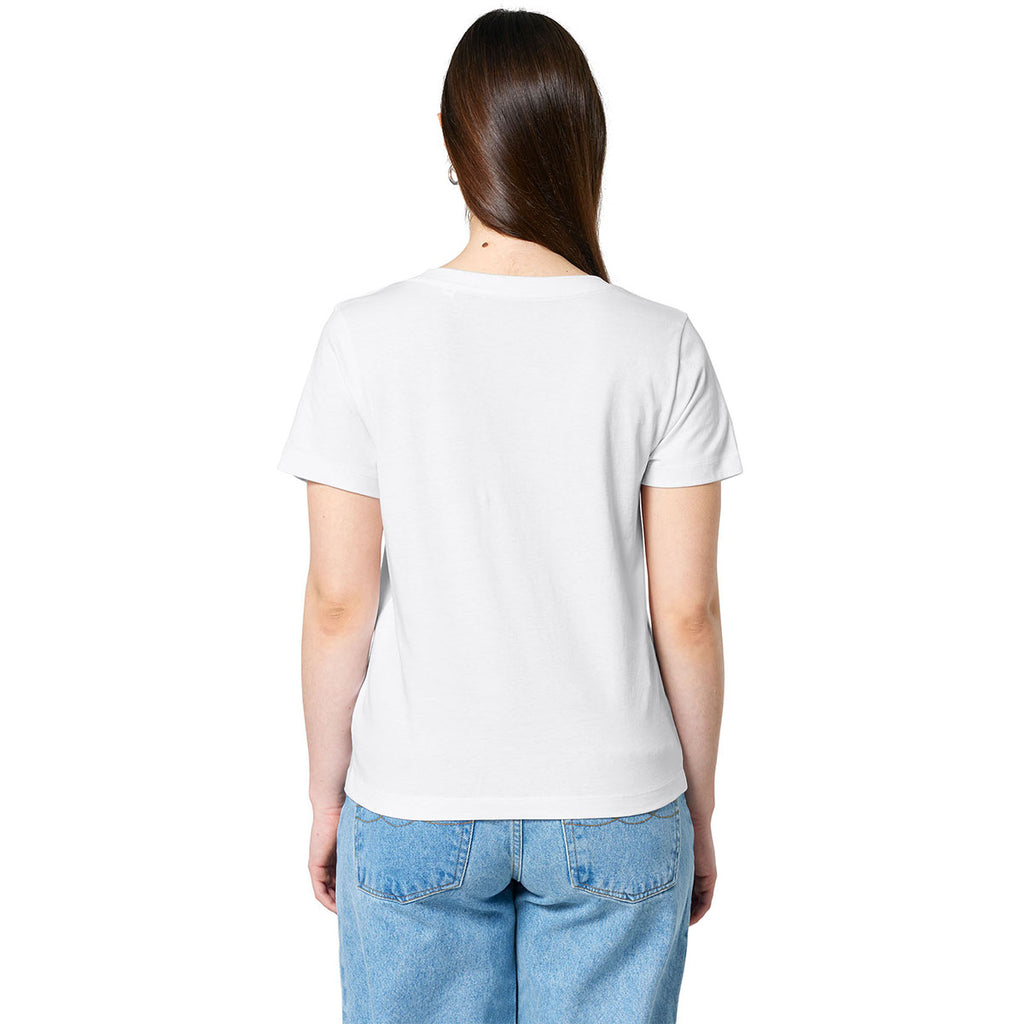 Stanley/Stella Women's White Stella Isla V-Neck Tee