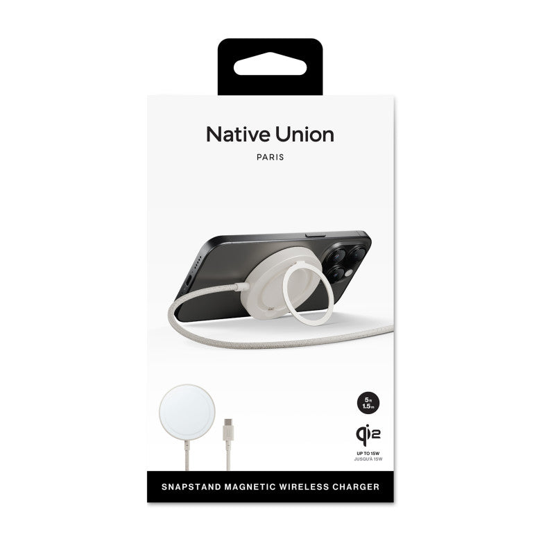 Native Union Sandstone Snapstand Qi2 Wireless Charger