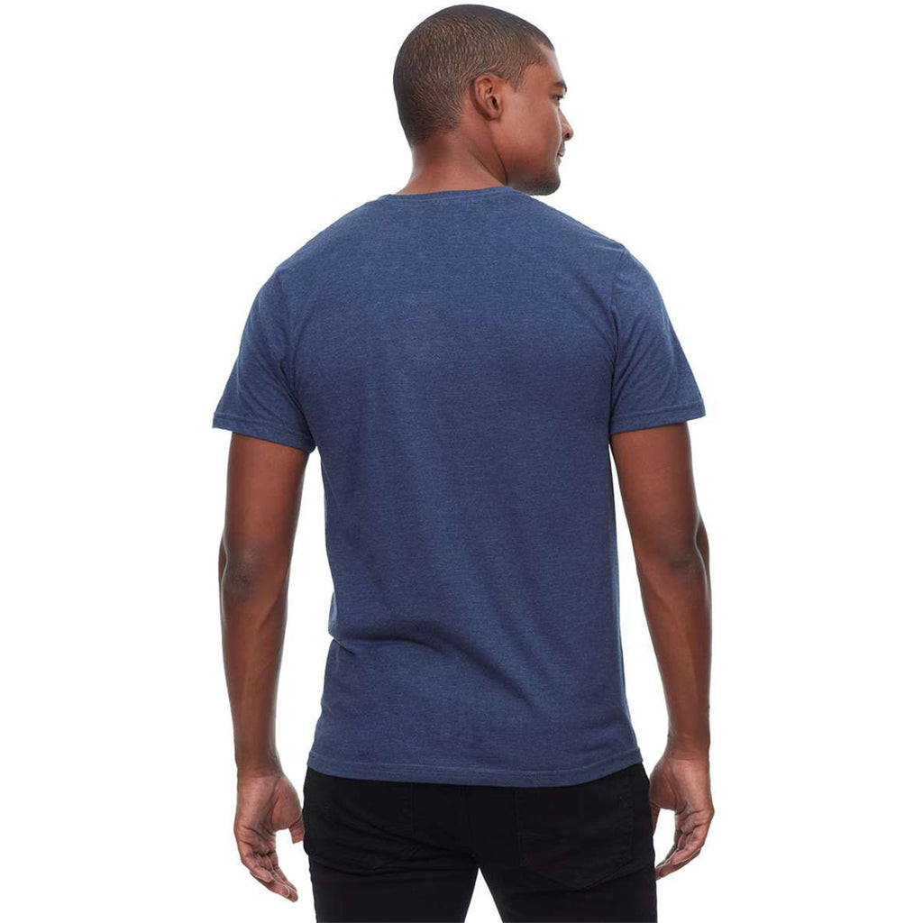Threadfast Apparel Men's Heather Navy Epic CVC T-Shirt
