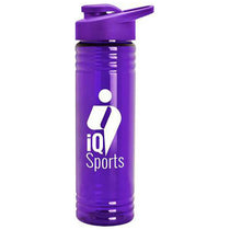 Garyline Transparent Violet Slim Fit Bottle with Drink-Thru Lid - 24 oz.