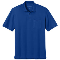 Port Authority Men's True Royal Tall Wearever Signature Pique Pocket Polo