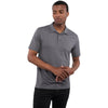 Elevate Men's Charcoal Izu Everything Performance Eco Short Sleeve Polo