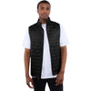 Elevate Men's Black Telluride Lightweight Packable Insulated Puffer Vest