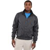 Elevate Unisex Grey Storm Belford Eco Fleece Lined Full Zip Bomber Jacket