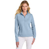 TravisMathew Women's Light Blue Heather Coveside 1/2-Zip