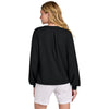 TravisMathew Women's Black Long Weekend V-Neck