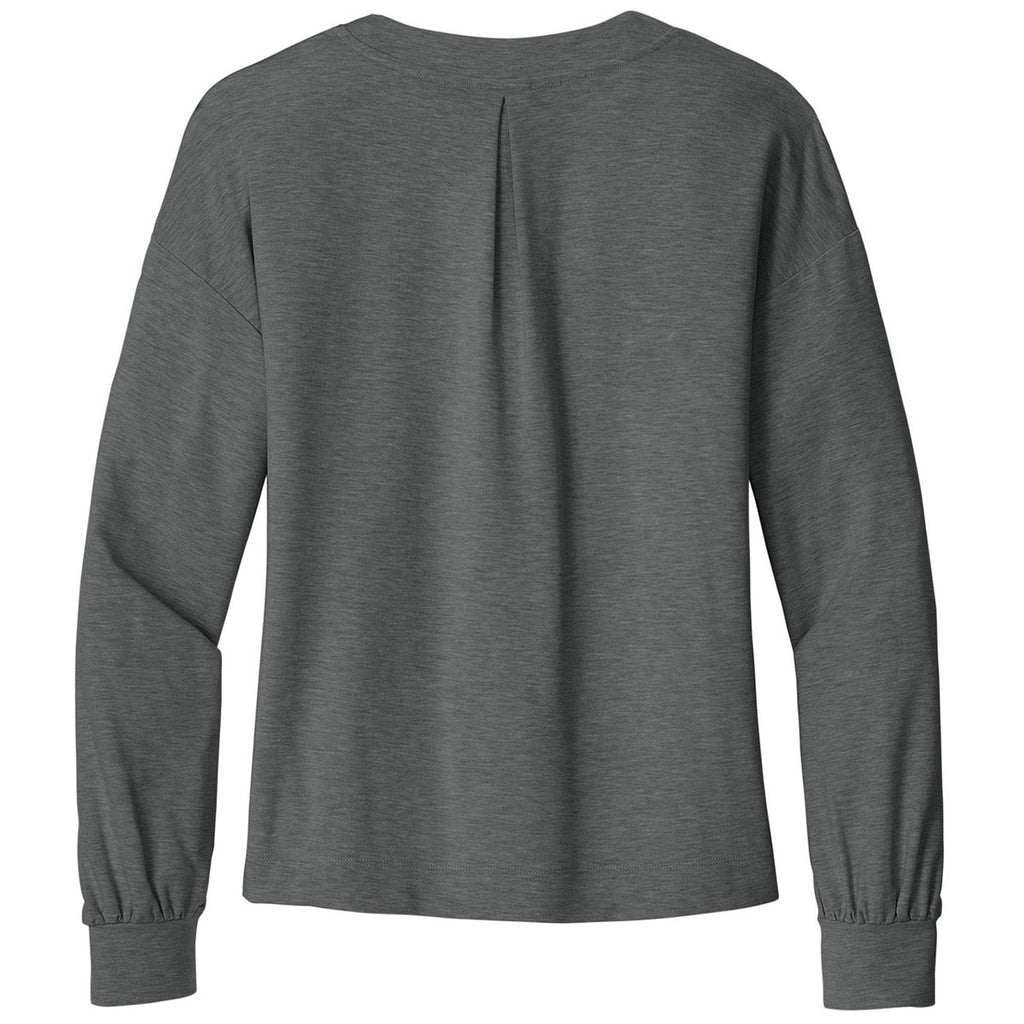 TravisMathew Women's Dark Grey Heather Long Weekend V-Neck