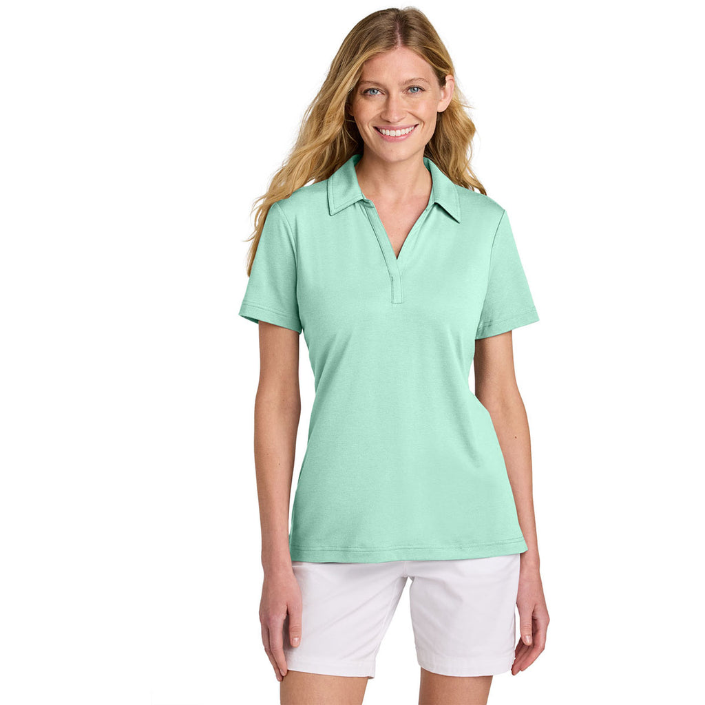 TravisMathew Women's Mint Glenview Solid Polo