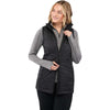 Elevate Women's Black Telluride Lightweight Packable Insulated Puffer Vest