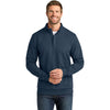 TravisMathew Men's Blue Heather Ocean Villa 1/4-Zip