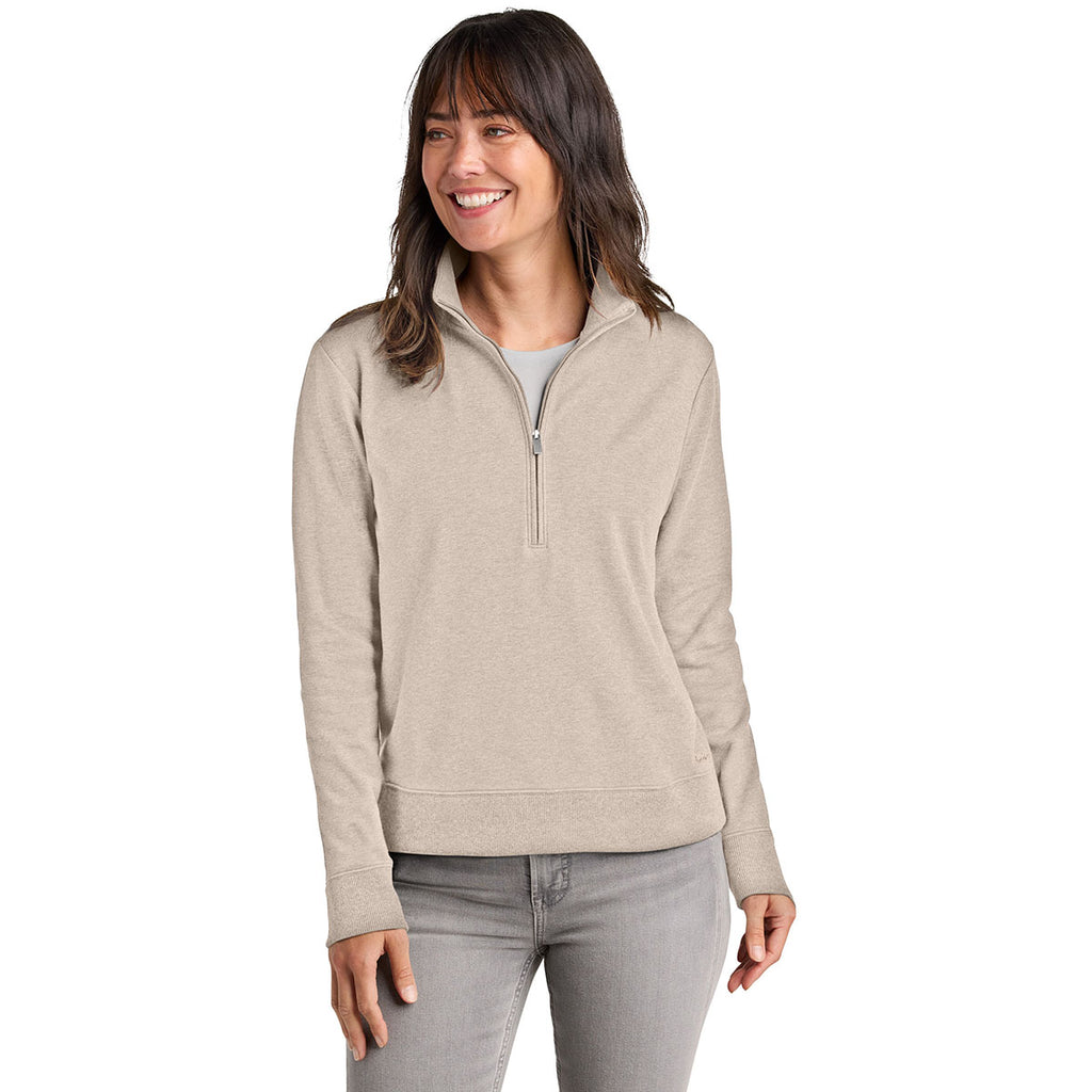 TravisMathew Women's Natural Heather Ocean Villa 1/4-Zip