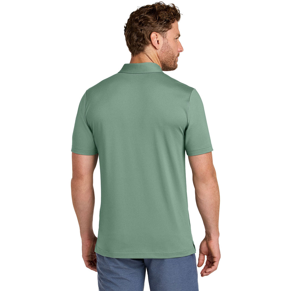 TravisMathew Men's Laurel Green Glenview Stripe Polo