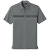 TravisMathew Men's Quiet Shade Grey Glenview Stripe Polo