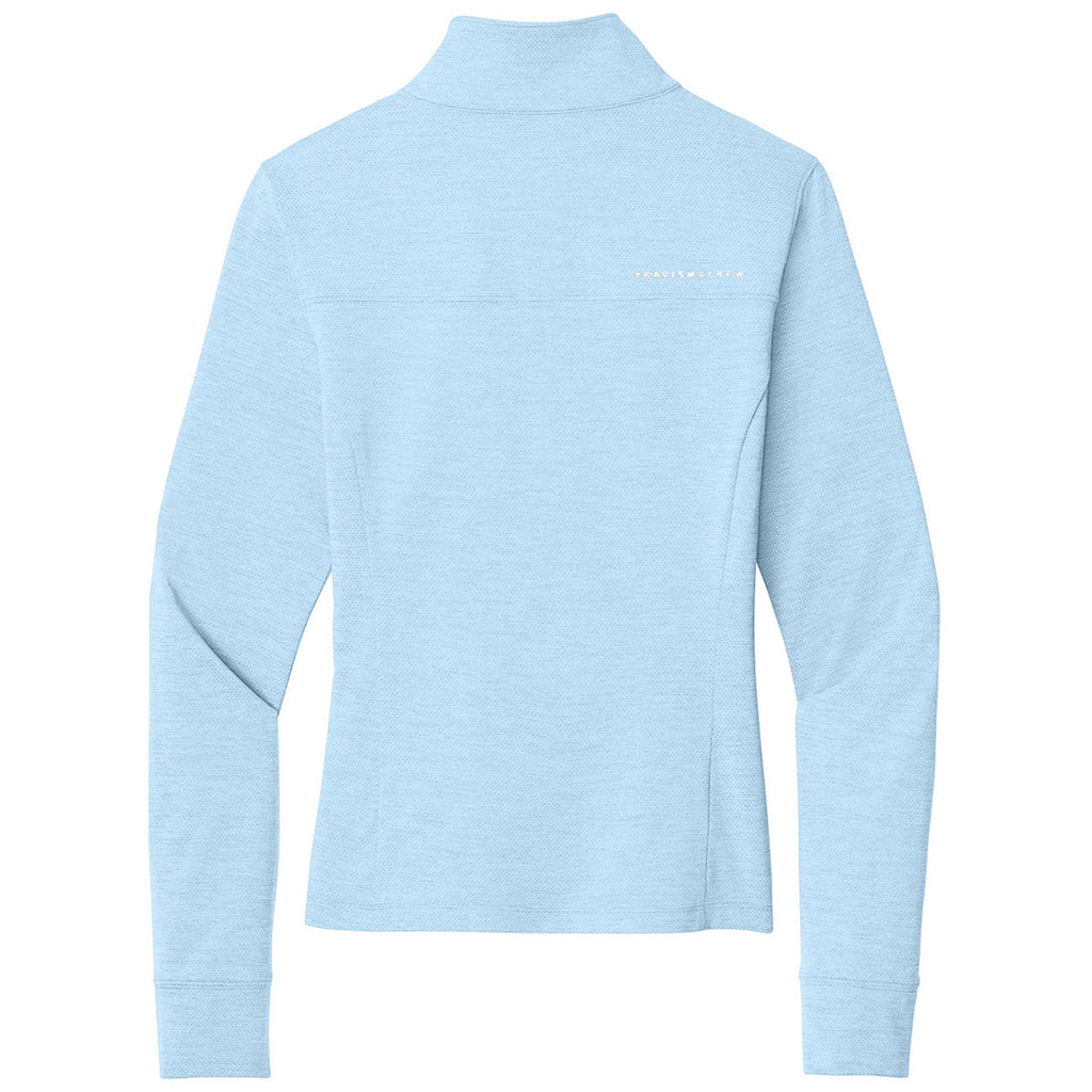 TravisMathew Women's Airy Blue Heather Onward 1/2-Zip