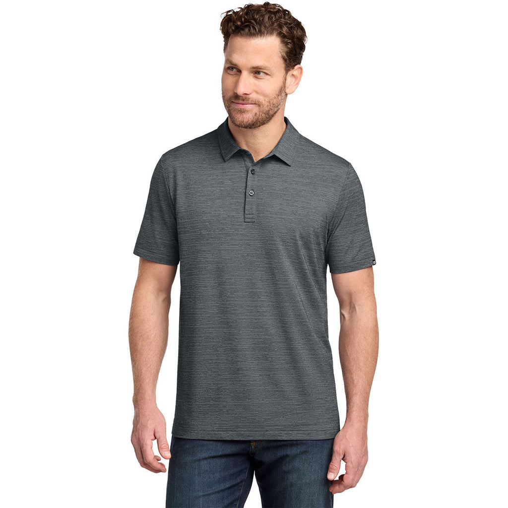TravisMathew Men's Grey Heather Crestview Polo