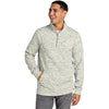 tentree Men's Hi Rise Grey Space Dye Space Dye Fleece 1/4-Zip