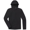 UNRL Men's Black Ultra Hooded Long Sleeve