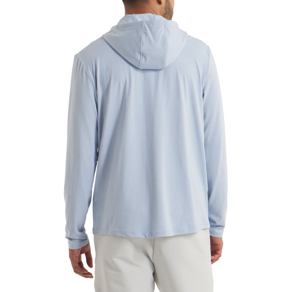 UNRL Men's Sky Blue Ultra Hooded Long Sleeve