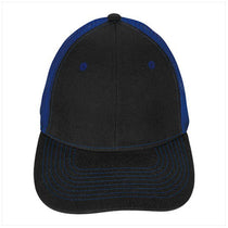 Koozie Black/Royal Mid-Profile Accent Mesh Snapback Cap