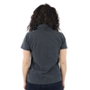 Zusa Women's Black Heather Peachy Polo