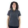 Zusa Women's Black Heather Peachy Polo