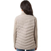 Weatherproof Women's Taupe Mixed Media Chevron Jacket