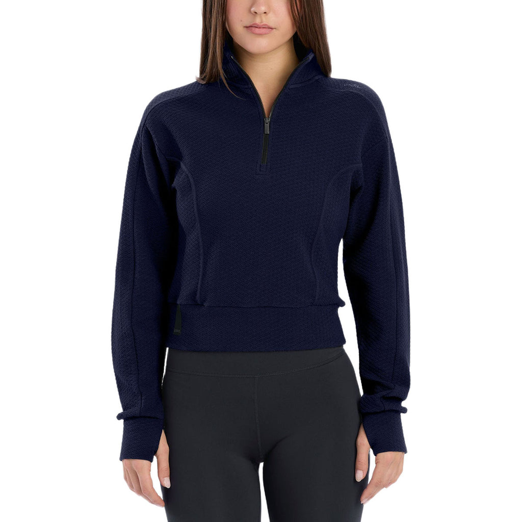 UNRL Women's Midnight Navy Elevation Half-Zip Pullover
