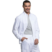 Cherokee Men's White 5-Pocket Zip Front Jacket