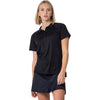 Levelwear Women's Black Balance Polo
