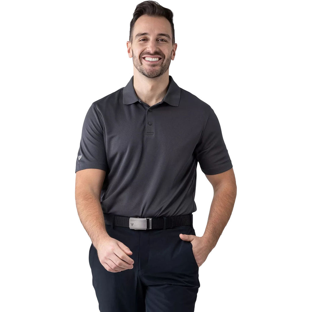 Levelwear Men's Charcoal Omaha Polo