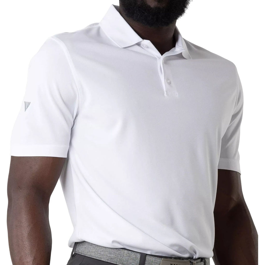 Levelwear Men's White Omaha Polo
