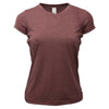 BAW Women's Heather Maroon Xtreme Tek Heather T-Shirt