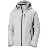 Helly Hansen Women's Grey Fog Crew Hooded Midlayer Jacket 2.0