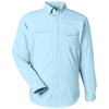 HUK Men's Crystal Blue Tide Point Long Sleeve Shirt