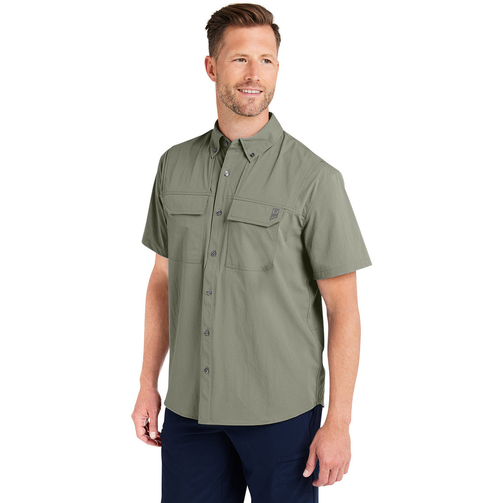 HUK Men's Moss Creekbed Short Sleeve Shirt