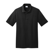 Port & Company Men's Jet Black Core Blend Pique Polo