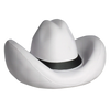 Ariel Premium White Cowboy Hat Stress Reliever