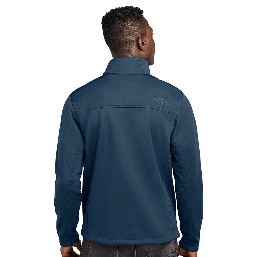 The North Face Men's Shady Blue Chest Logo Ridgewall Soft Shell Jacket