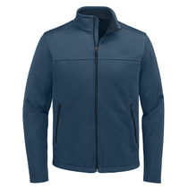 The North Face Men's Shady Blue Chest Logo Ridgewall Soft Shell Jacket