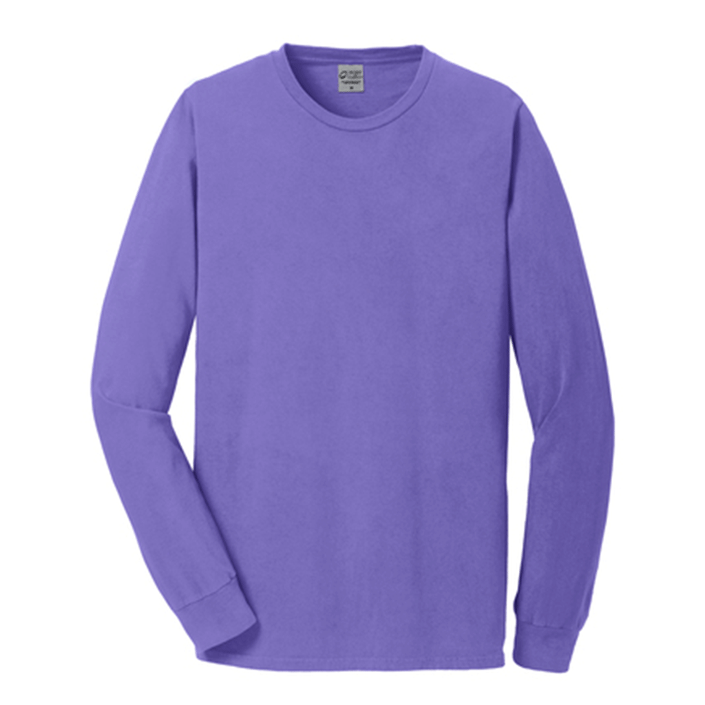 Port & Company Unisex Amethyst Beach Wash Garment-Dyed Long Sleeve Tee