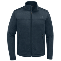 The North Face Men's Urban Navy Heather Chest Logo Ridgewall Soft Shell Jacket