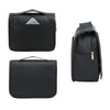 Ariel Premium Black Steward Soft Leatherette Toiletry Bag