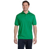 Hanes Men's Kelly Green 5.2 oz. 50/50 EcoSmart Jersey Knit Polo