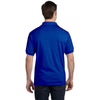 Hanes Men's Deep Royal 5.2 oz. 50/50 EcoSmart Jersey Pocket Polo