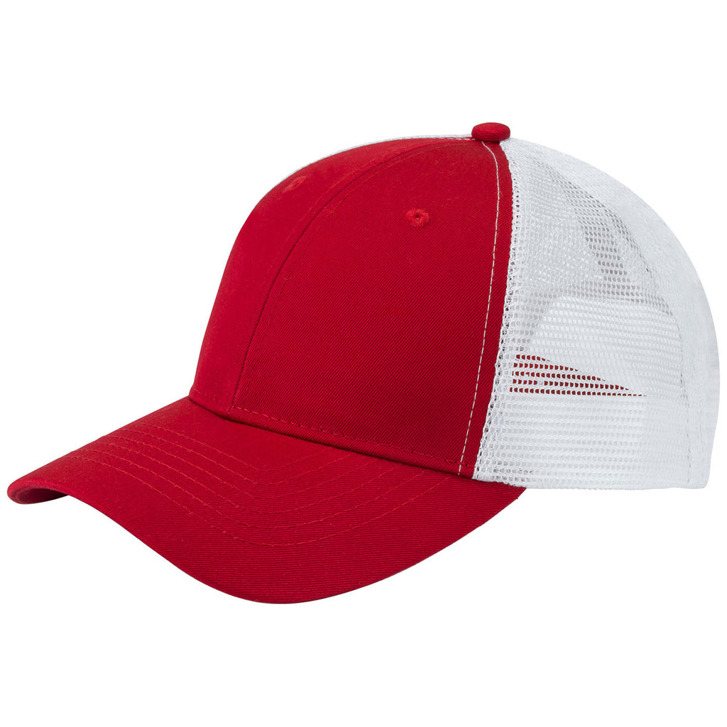 Vantage Red Clutch Trucker Cap