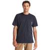 Timberland Men's Dark Navy Pro Base Plate Blended Short-Sleeve T-Shirt