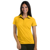 Antigua Women's Gold Pique Xtra-Lite Polo