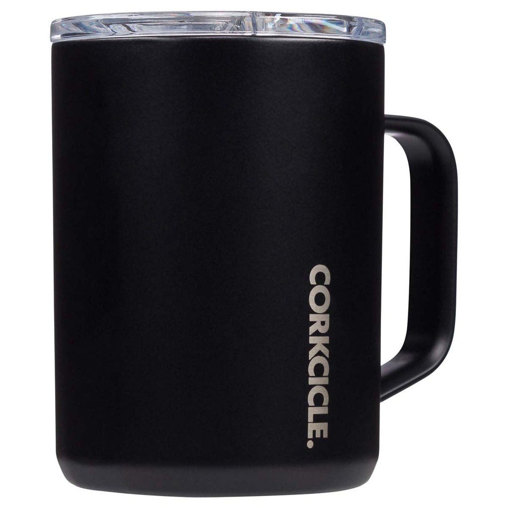 48-Hour Corkcicle Matte Black 16 oz. Coffee Mug
